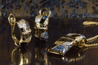 Изысканные украшения из золота и серебра с горячей перегородчатой эмалью